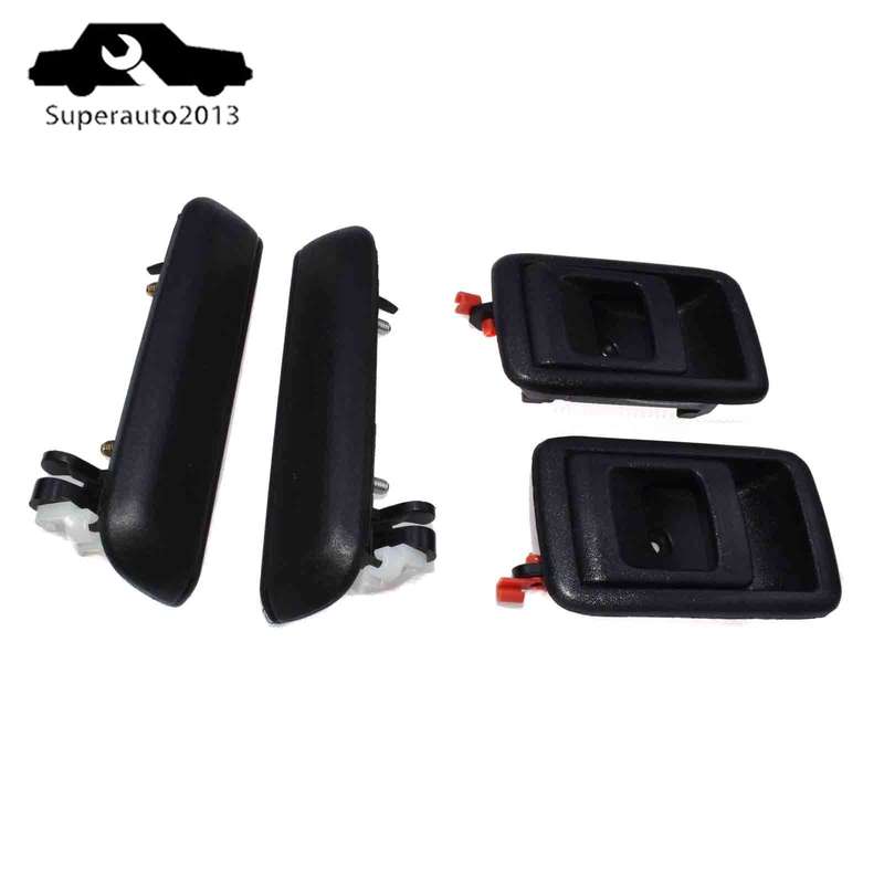 4PCS Exterior & Interior Door Handle Front Left Right For Toyota Tacoma Tercel