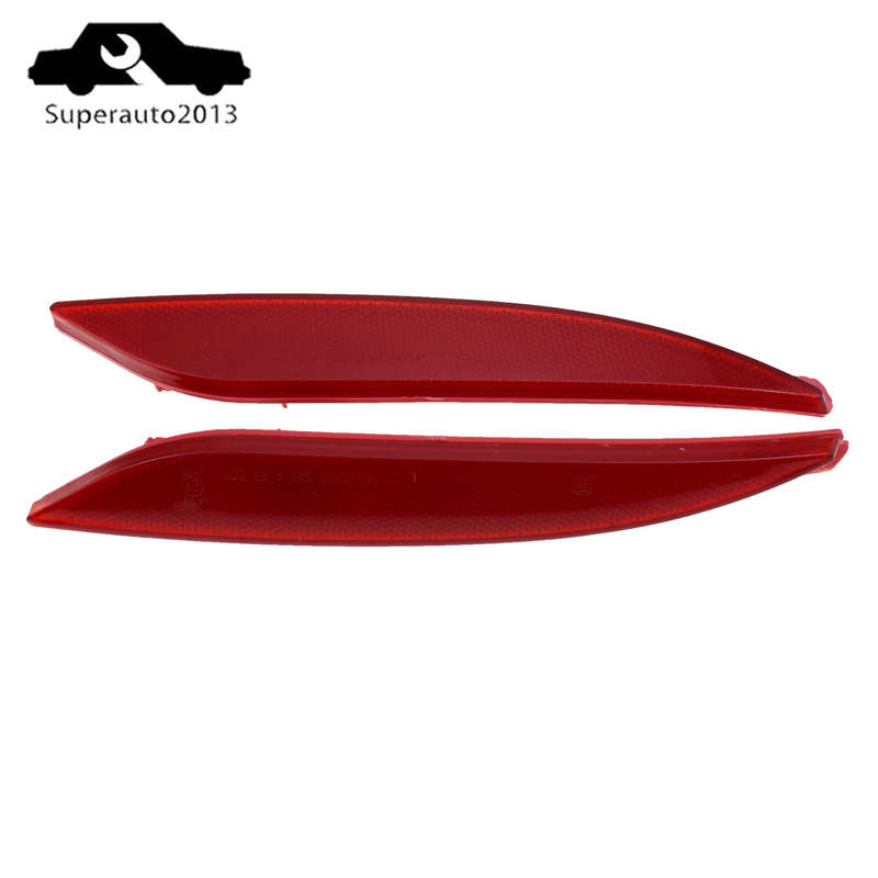 1 Pair Left Right Side Rear Bumper Reflector Set For 2011-2013 Hyundai Sonata