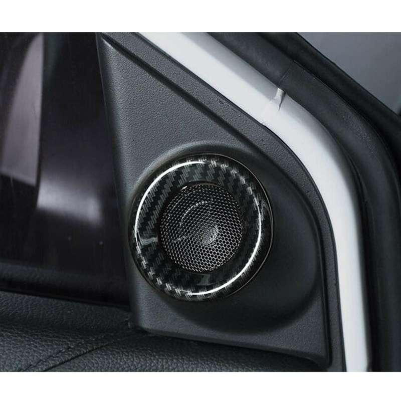 2pcs Car Front Speaker Audio Horn Trim Cover Frame Fit for Honda CRV 2017-2022