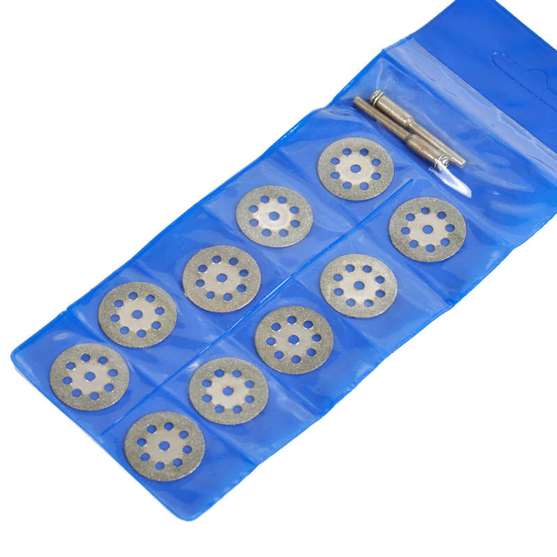 22mm Diamond Cut Off Wheel Disc + 3mm Mandrel Grinding Tool Fit for Rotary