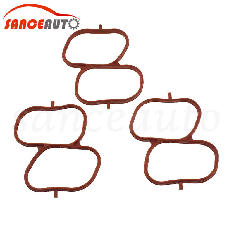 3PCS Intake Manifold Plenum Gasket 17176-0P021 For Toyota Lexus 3.5L 17176-31040