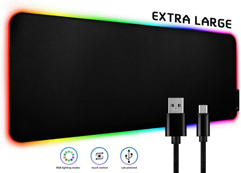 LED Extra Large Gaming Mouse Pad RGB Oversized Glowing