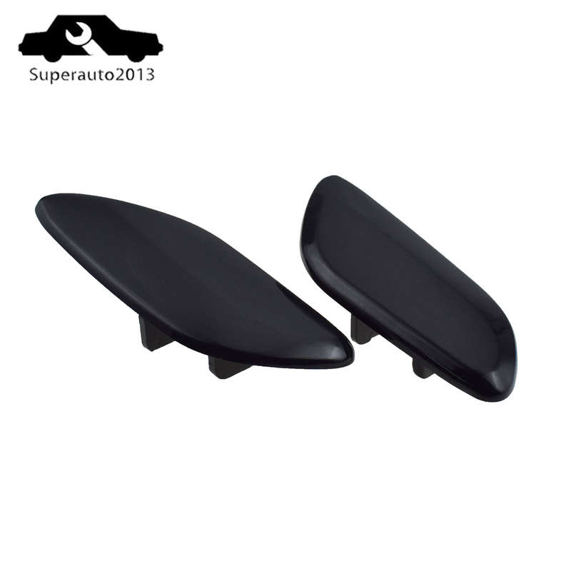2PCS Left & Right Front Headlight Washer Nozzle Cover For Volvo XC70 MK2 2008-16