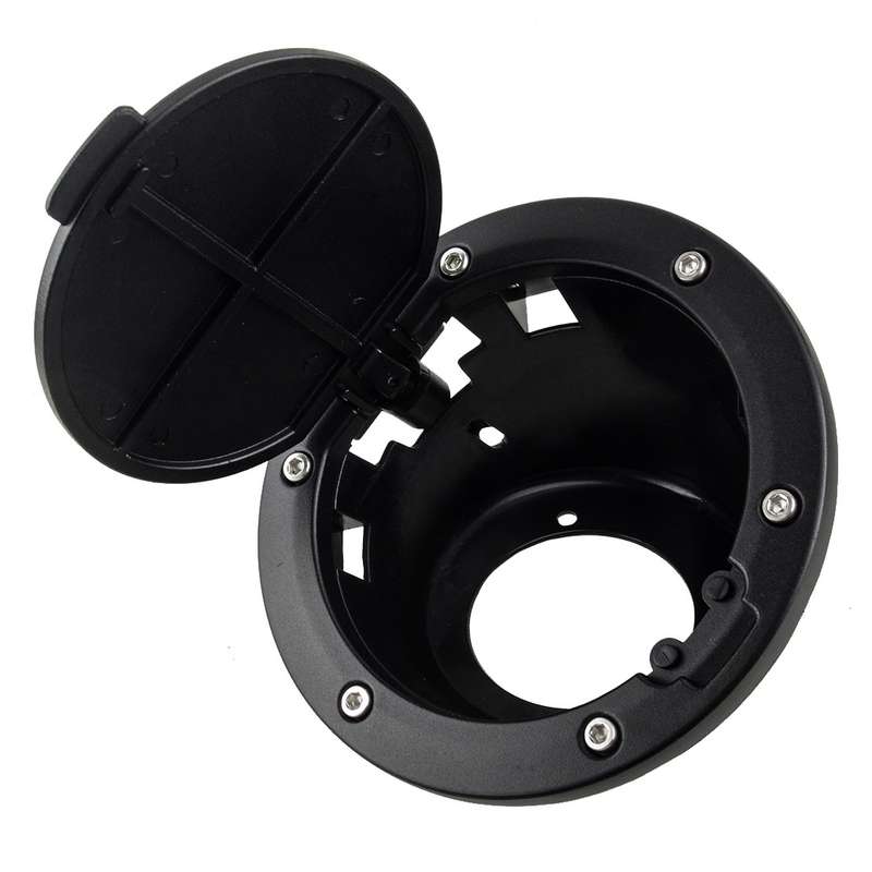 Door Fuel Filler Tank Cover Gas Cap Lid Fit For Jeep Wrangler TJ 1997-2006