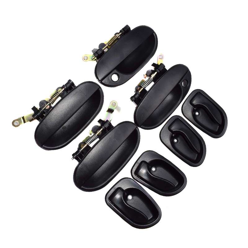8PCS Outside & Inside Door Handle Front Rear Left Right For 95-99 Hyundai Accent