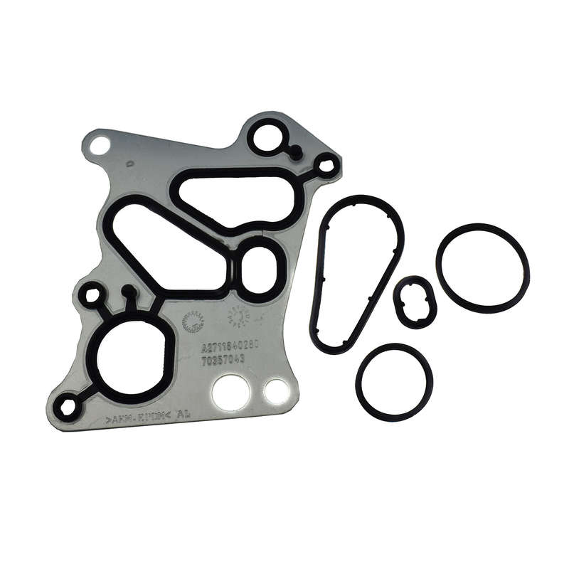 Oil Filter Housing Gasket &O-Rings Set For Mercedes M271 W204 C180 C200 E200 New