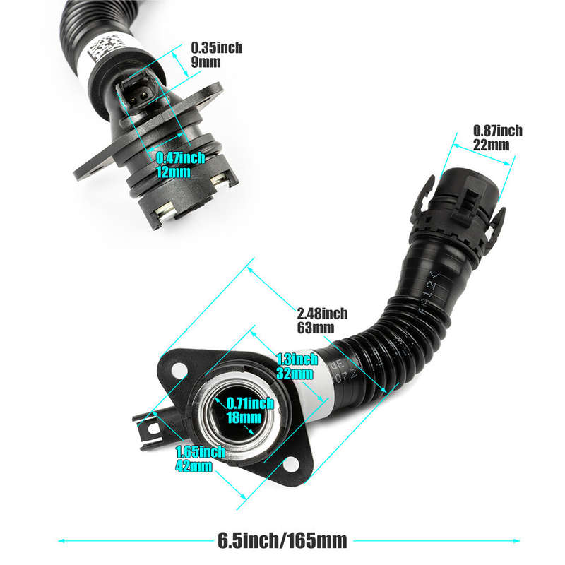 Crankcase Vent Hose From Valve Cover For BMW X1 X3 X4 X5 N55 E82 E88 F10 F12 F13