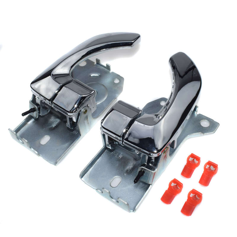 New Pair Inside Door Handles Front Left Right Chrome for Kia 2003-2009 Sorento