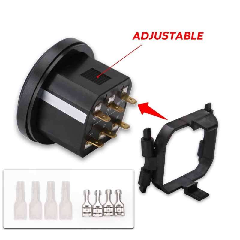 12V 24V 36V 48V 72V Round Lcd Hour Meter with Led Battery Indicator Gauge Gauge