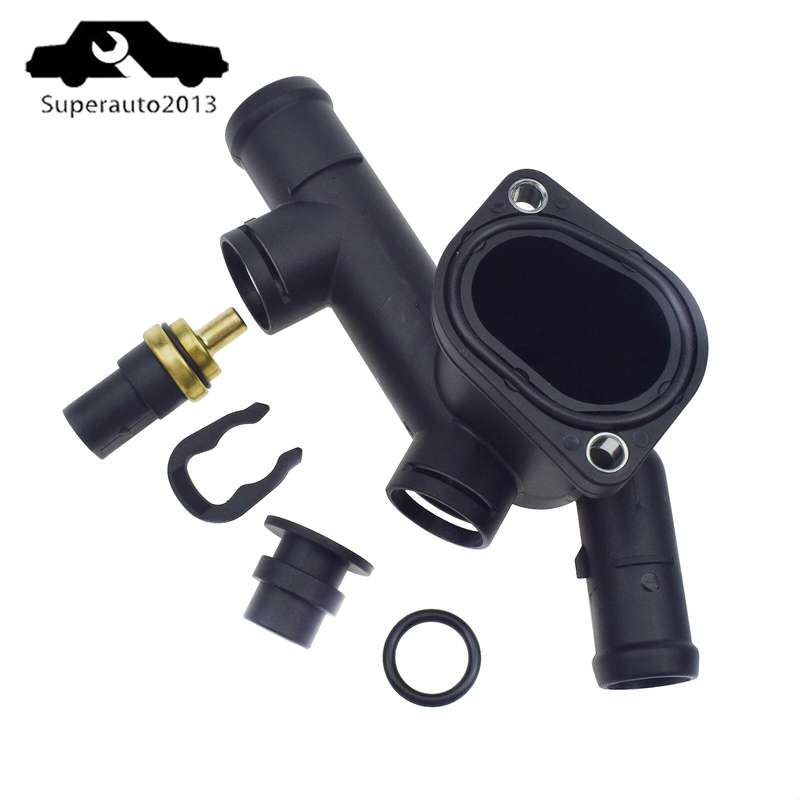 Coolant Hose Flange Housing Gasket Sensor Kit For VW Beetle 2.0 l4 1998-2005 New
