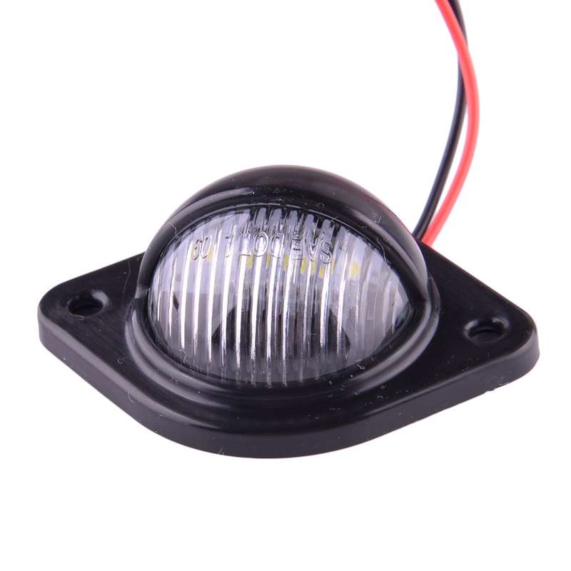 2Pc LED Rear Bumper Tag License Plate Light Lamp Universal For Cars Truck New