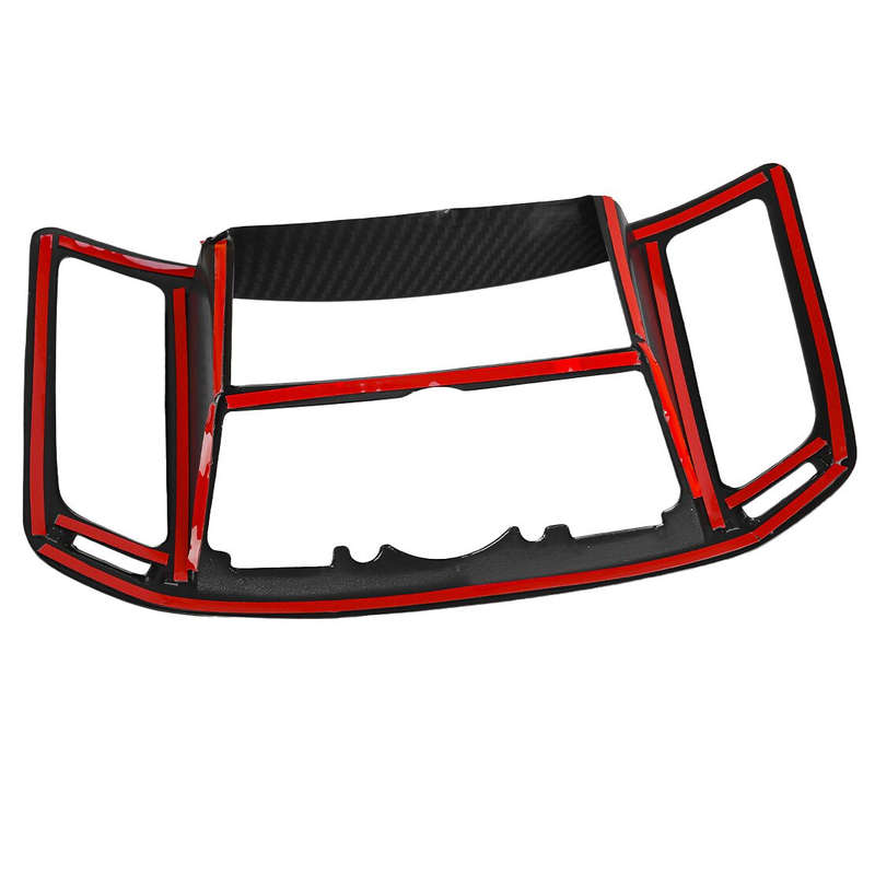 Carbon Fiber Style Console Navigation Frame Cover Fit For Infiniti G37 2008-2013