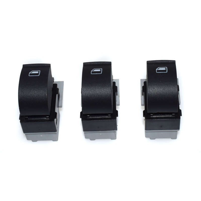 4B0959855A Set 3pcs Right Electric Power Window Switch For Audi A6 RS6 98-04 New