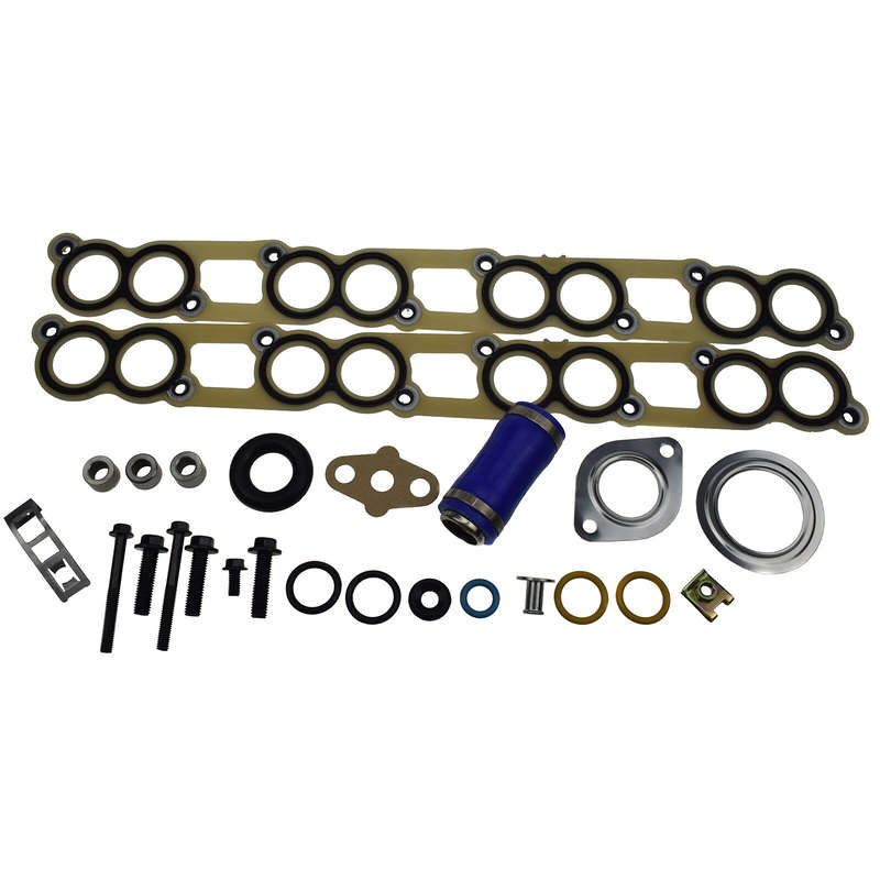 Cooler Gasket Kit with Blue Hose For 04.5-07 Ford 6.0L Powerstroke 3C3Z-9439-AA