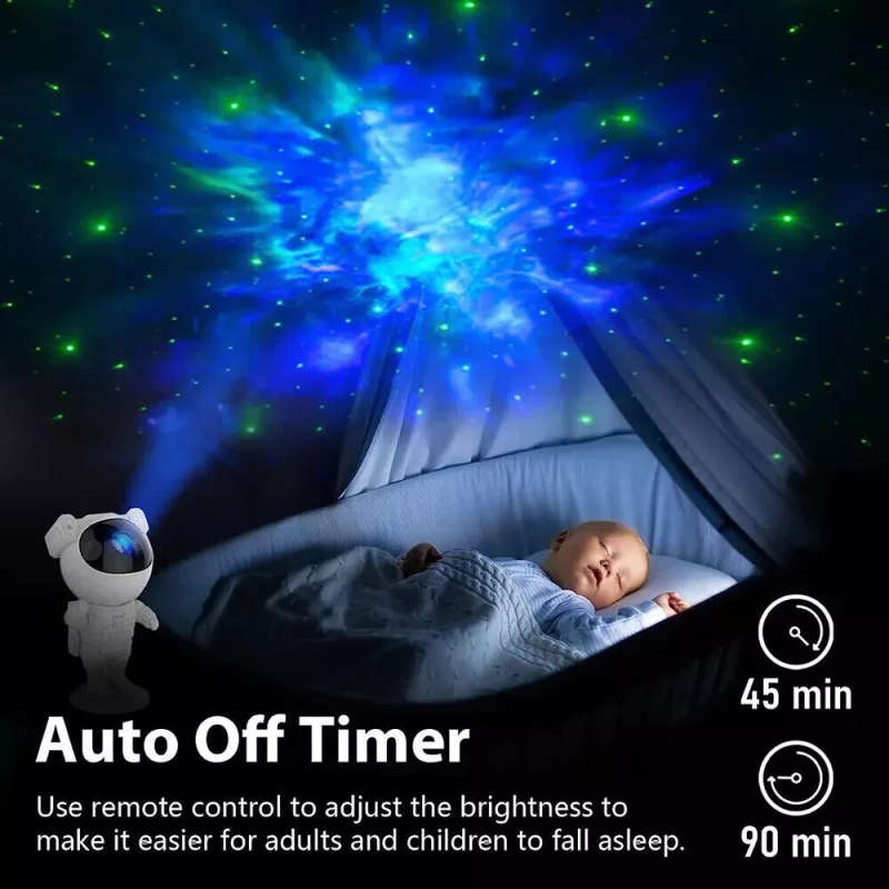 Night Light Projector Lamp Starry Galaxy Space Nebula Star Astronaut LED Remote