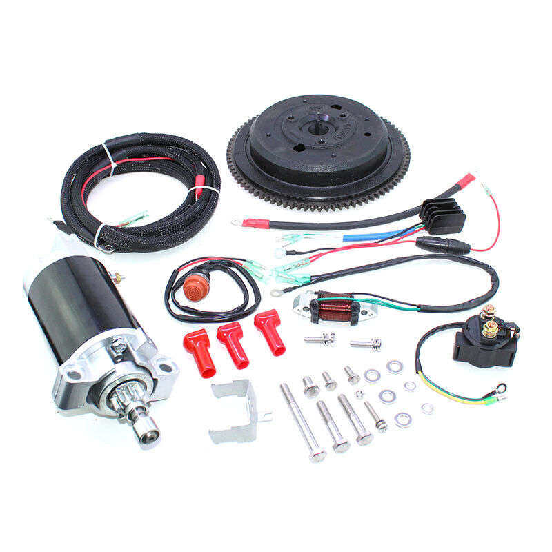 Electric Start Kit Fit For Yamaha Outboard E40X 40HP 2 Stroke Enduro 66T-81800