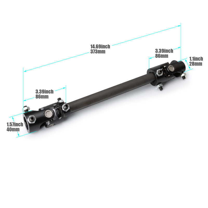Hooker Black Heart Steering Shaft For 82-93 S10 82-88 G-Body LS Swap 71223022HKR