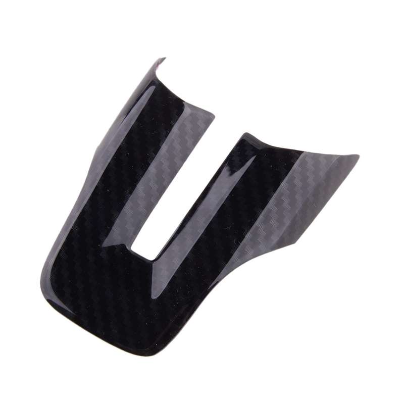 Carbon Fiber Style Steering Wheel Cover Trims Fit For Ford Mustang 15-19