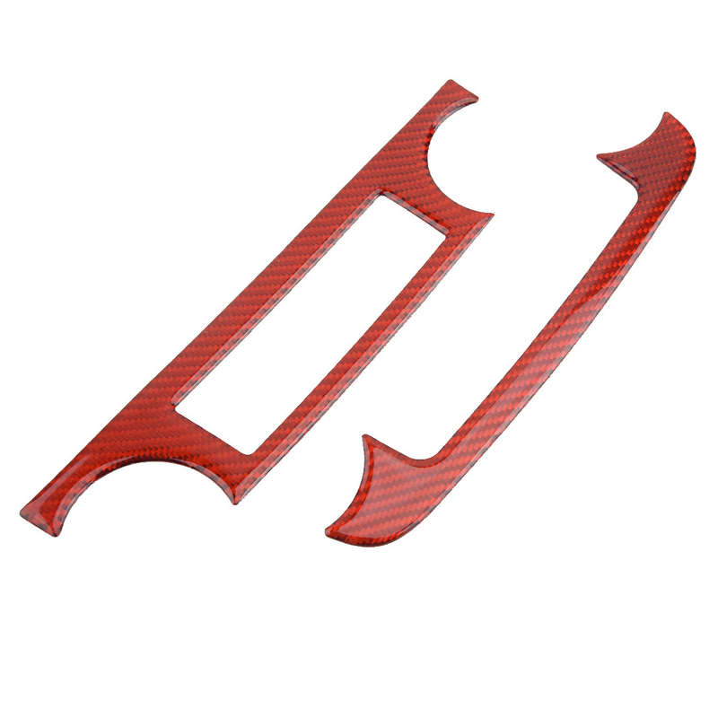 Carbon Fiber Red A/C Switch Panel Trim Cover Fit for Honda CR-V CRV 2007-2011