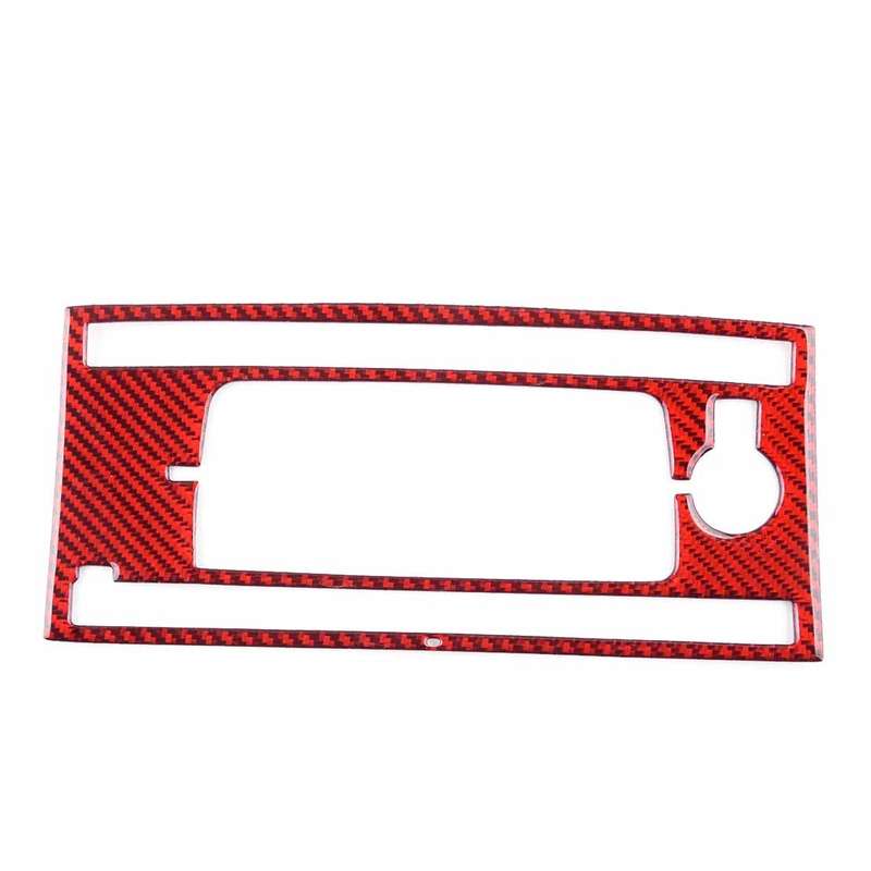 Fit For Honda Accord 2013-17 Carbon Fiber Red Center Console Panel Cover Decor