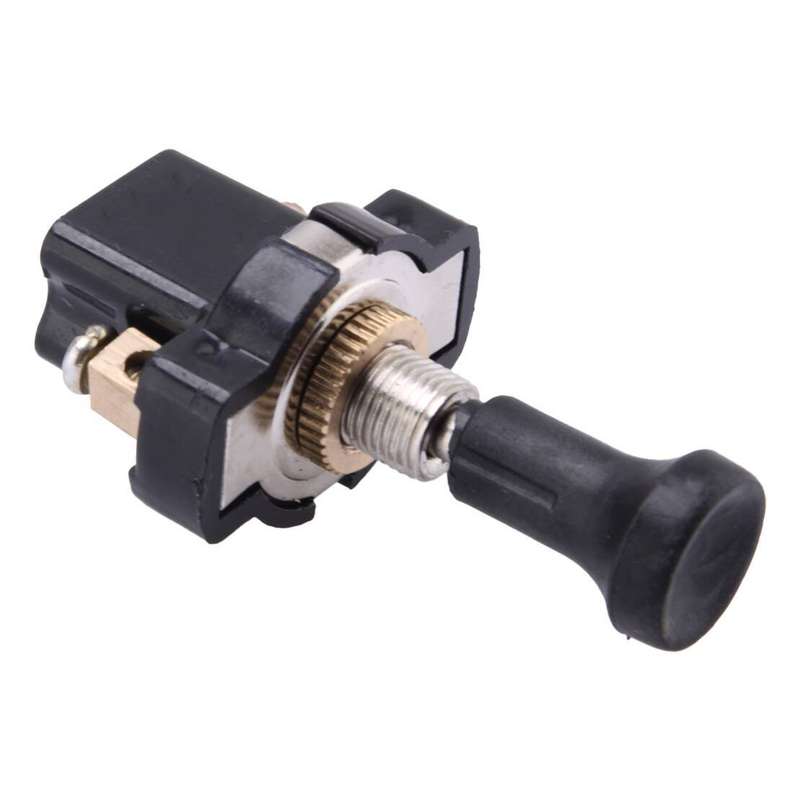 8mm/0.31" Thread Mount Electrical Vehicle Auto On-Off Push-Pull Switch 12V