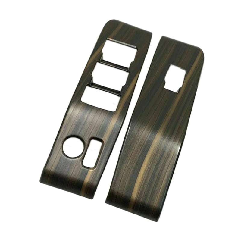 Fit for 2020-22 Toyota Highlander Wood Grain Window Lift Switch Cover Trim 4x