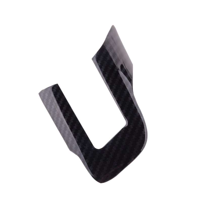 Carbon Fiber Style Steering Wheel Cover Trims Fit For Ford Mustang 15-19