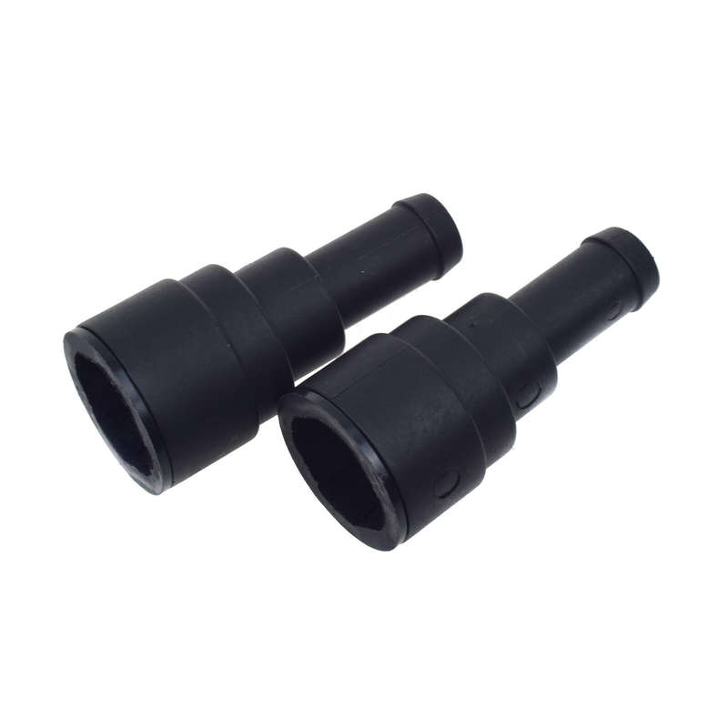 2X Black Heater Core Coolant Hose Connector For Chevy Tahoe GMC Yukon 15032062