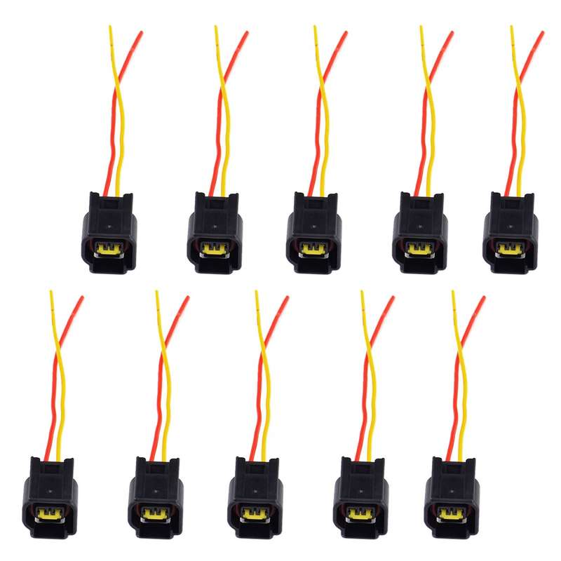 10x Ignition Coil Connector Modular Set Fit for 1991-11 Ford Focus Mustang Edge