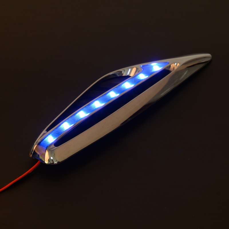 Universal Car Fender LED Side Marker Light Turn Signal Lamps Indicator Blue