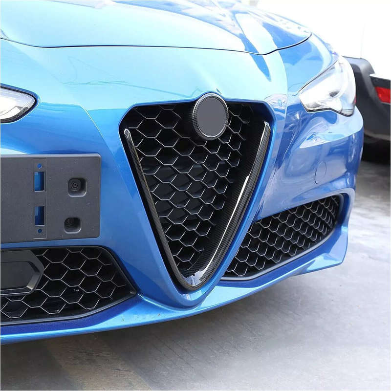 Front Bumper Grill Upper Center Grille Fit For Alfa Romeo Giulia 2017-2022 zx