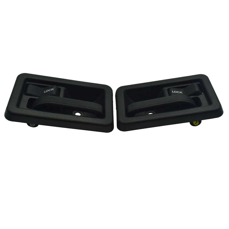 NEW LEFT+RIGHT Textured Black Inner Door Handle For 1987-06 Jeep Wrangler TJ /YJ