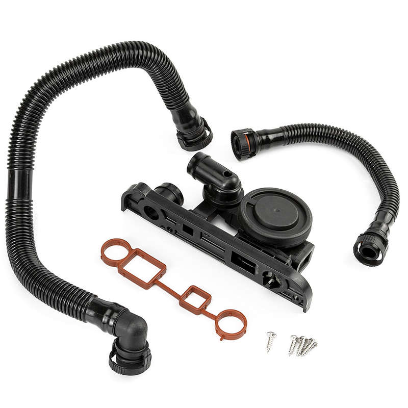 For Audi A4 VW Jetta Passat 2.0T Crankcase Vent Valve PCV &Hose Service Kit