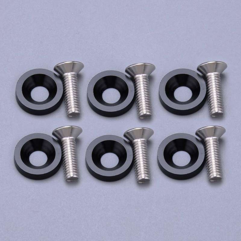 10pcs JDM Billet Aluminum Fender/Bumper Washer/Bolt Engine Bay Dress Up Kit A5