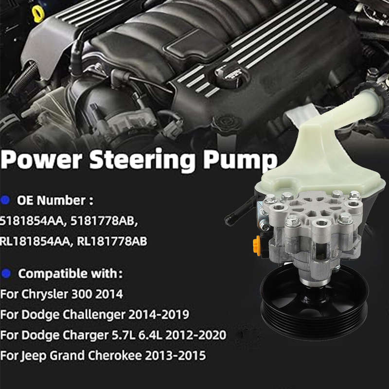 Power Steering Pump for Dodge Charger SRT Hellcat 6.2L 15-19 & SRT8 6.4L 2012 14