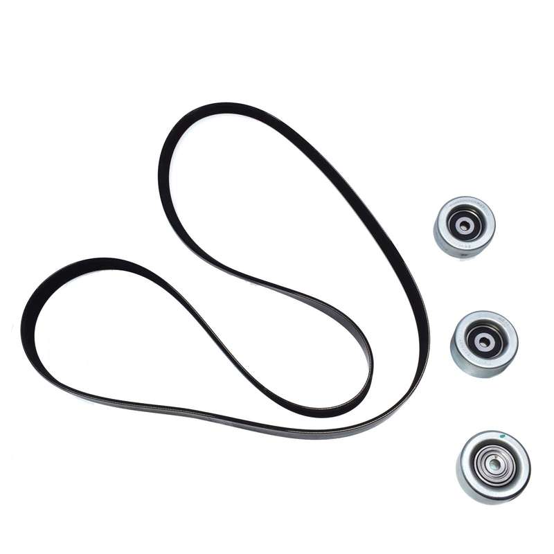 4PCS Drive Belt & Idler Pulley For Toyota Tundra Tacoma FJ Cruiser 4Runner 4.0L