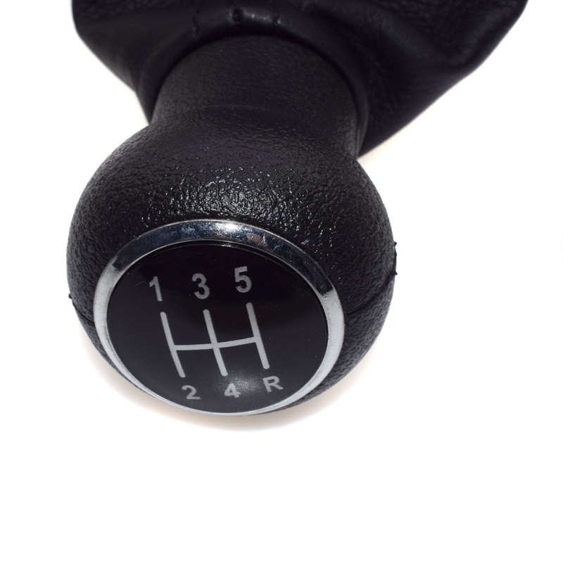 Black 5 Speed Gear Shift Knob Gaitor Boot For VW GOLF Rabbit JETTA MK5 SHIFTER