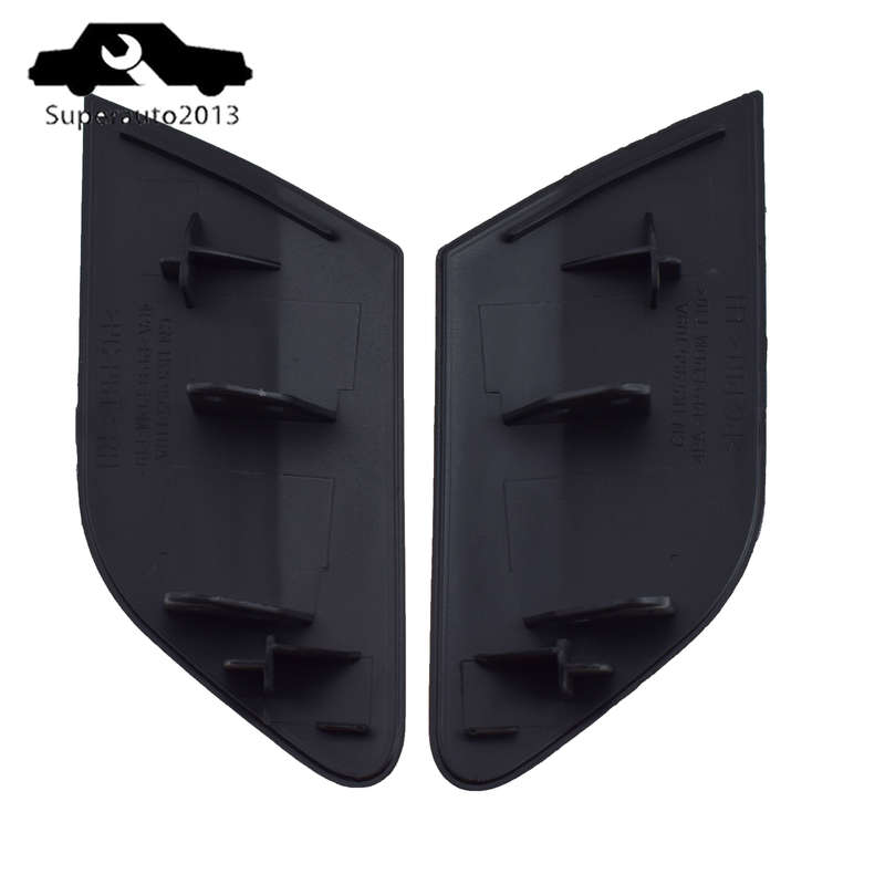 Pair Left & Right Side Bumper Headlight Washer Nozzle Cap For 2005-2010 VW Jetta