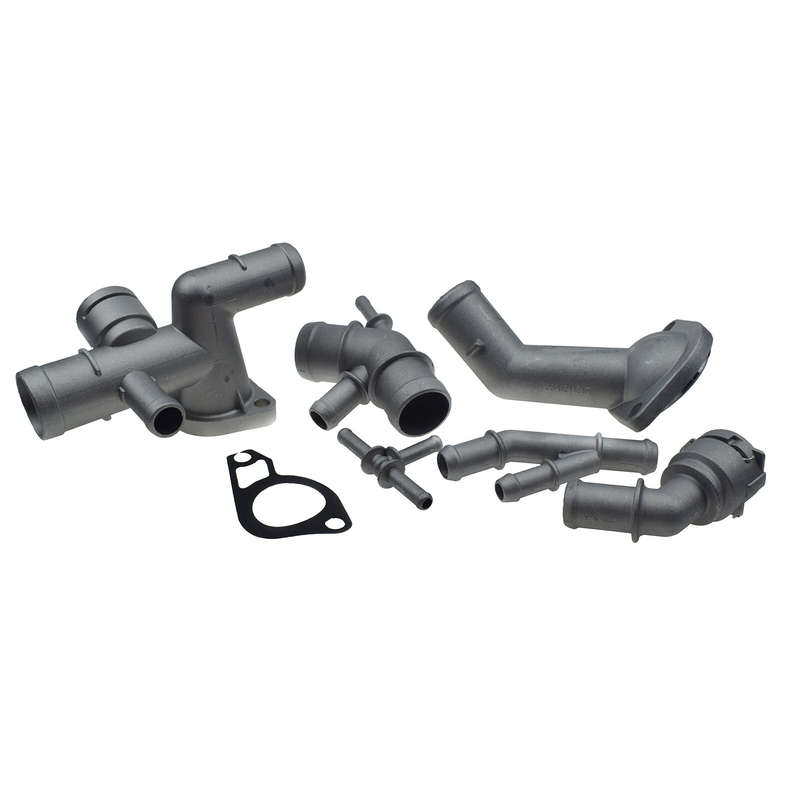 6PCS Aluminum Coolant Flange Upgrade 06A121133J For VW Golf MK4 Jetta Audi TT