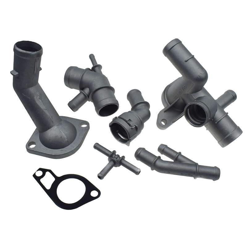 6PCS Aluminum Coolant Flange Upgrade 06A121133J For VW Golf MK4 Jetta Audi TT