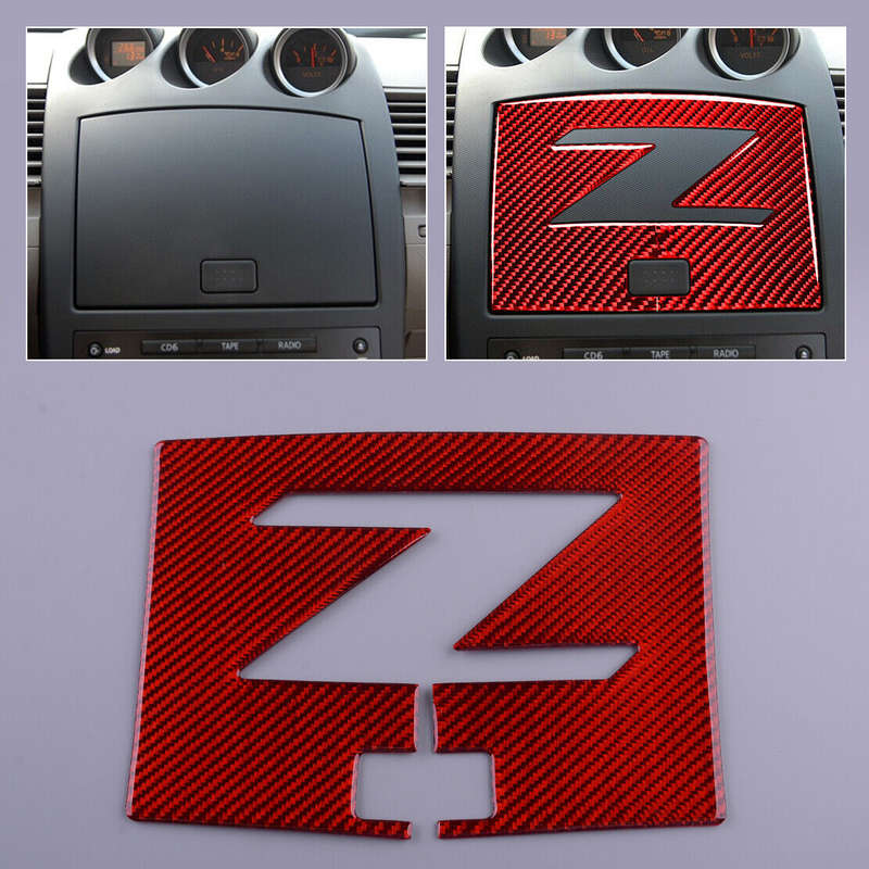Carbon Fiber Console Navigation GPS Panel Trim Frame Fit for Nissan 350Z 03-09