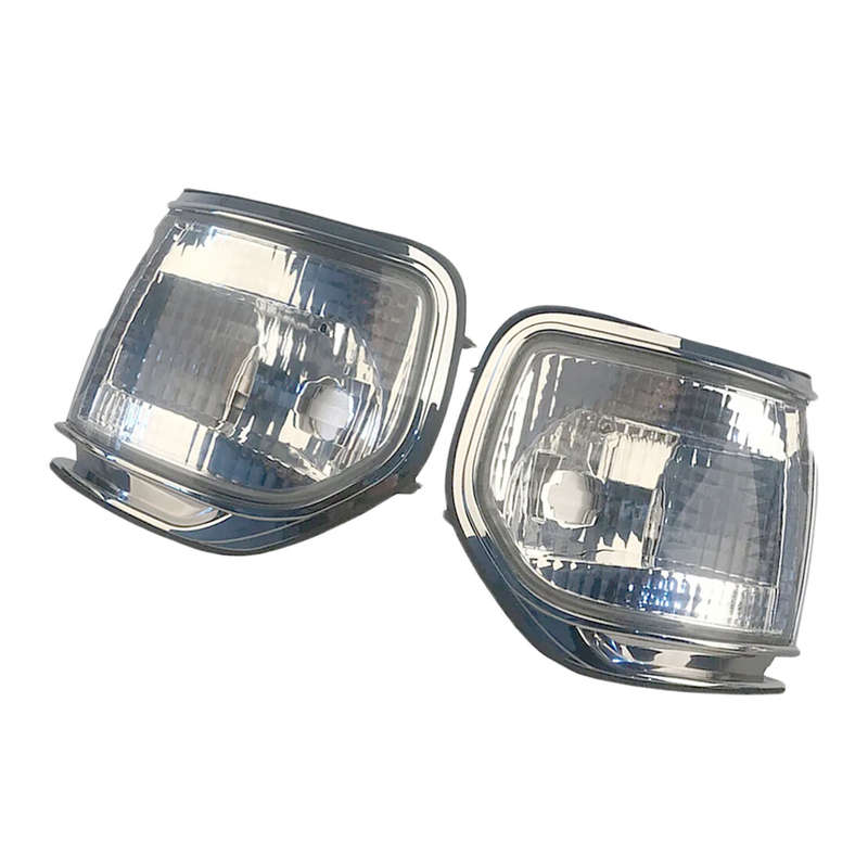 2pcs Front Corner Turn Signal Light Lamp fit for Toyota Land Cruiser FJ80 91-97
