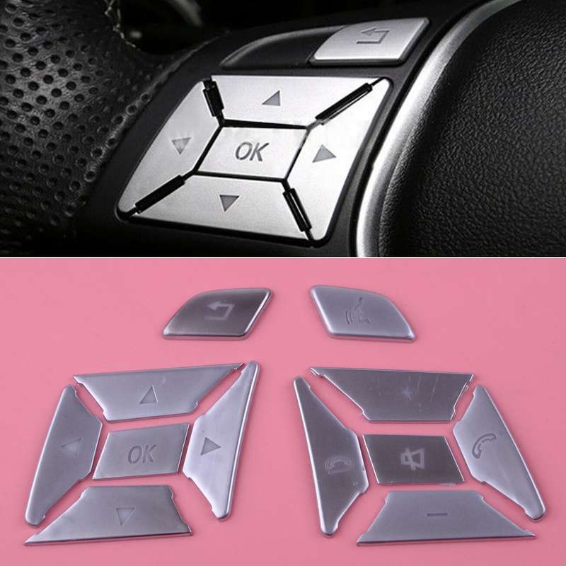 Steering Wheel Decoration Cover Trim fit for Benz E C G Class W204 2012-2016 Es
