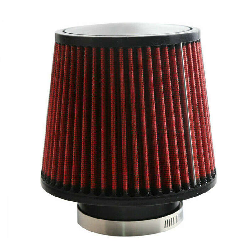 Red 4"100mm Performance High Flow Inlet Cold Air Intake Cone Dry Air Filter jk