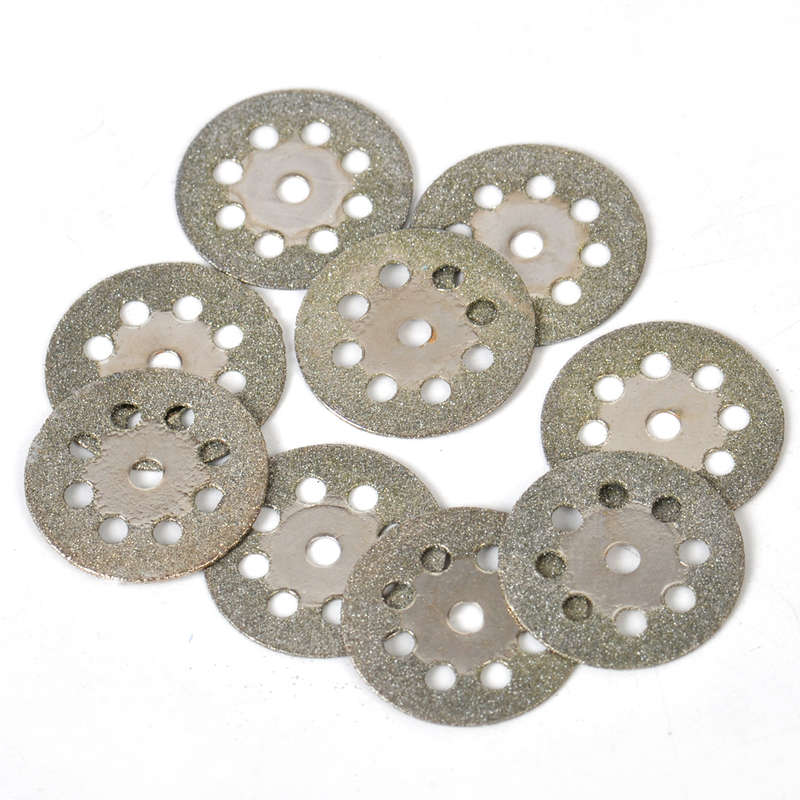 22mm Diamond Cut Off Wheel Disc + 3mm Mandrel Grinding Tool Fit for Rotary