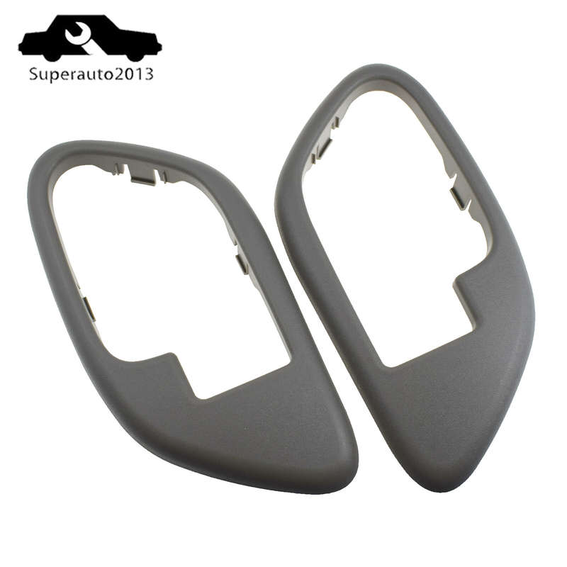 Left & Right Inside Door Handle Bezel For Chevy GMC Truck Tahoe Suburban 1995-99