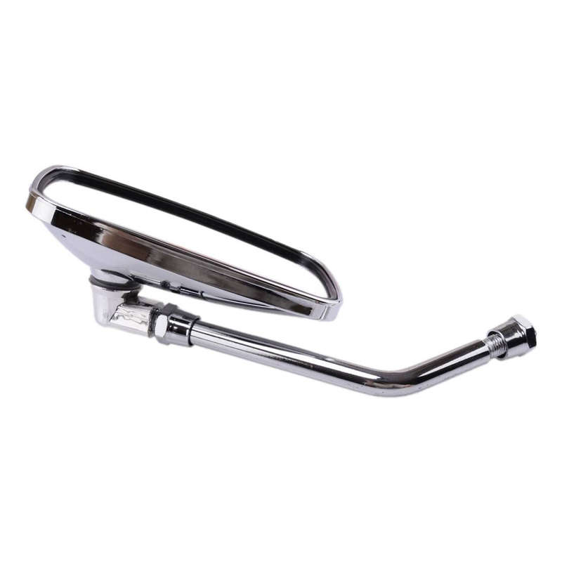 Pair Motorcycle Rectangular Side Mirror 10mm Fit For Honda Suzuki Kawasaki