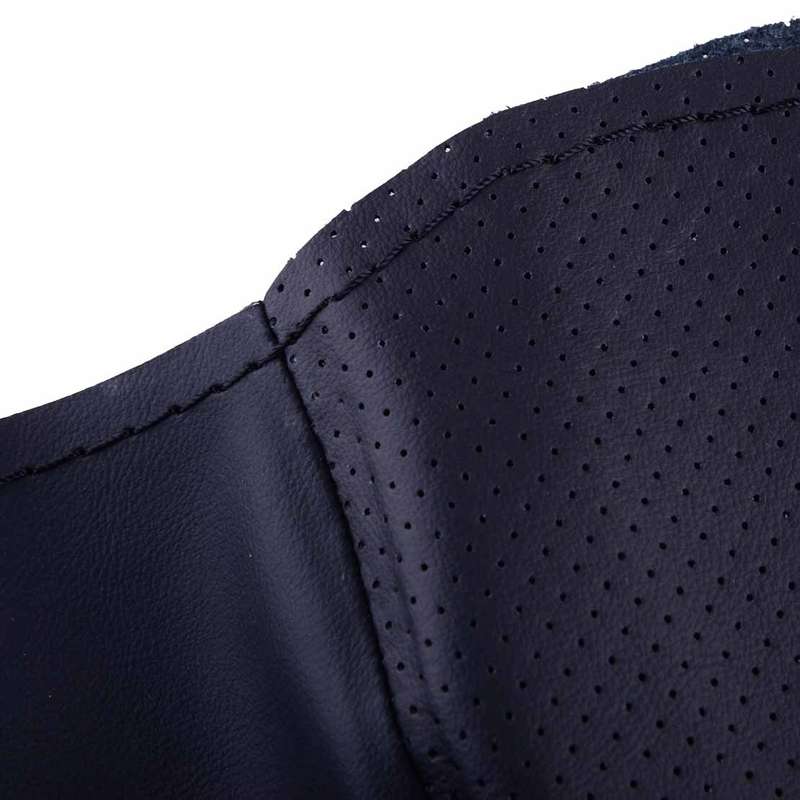 Fit For Toyota Tacoma 4Runner Car Black Leather Steering Wheel Cover DIY Wrap