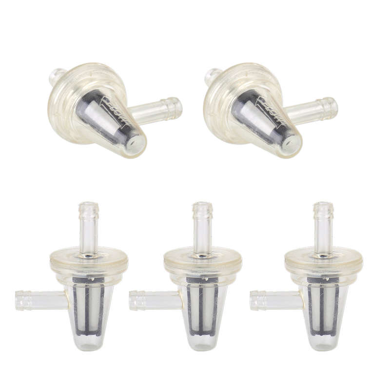5pcs 90 Degree Right Angle Gas Fuel Filter Fit for Motorcycle 1/4" 6mm 7mm Hose