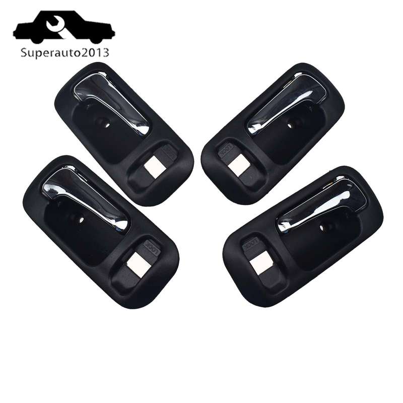 4PCS Interior Door Handle Front Rear Left Right For 1997-2001 Honda CRV Odyssey